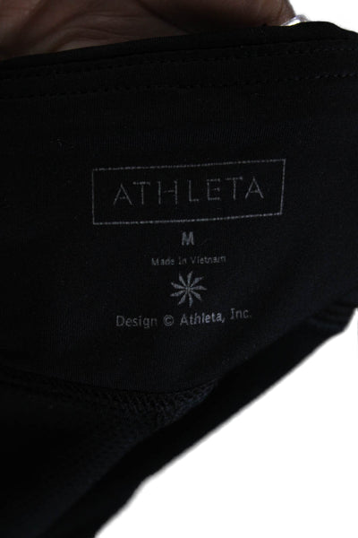 Athleta Womens Black Mini Skort Polyester Lycra Spandex Size M