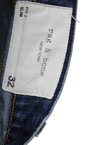 Rag & Bone Unisex Dark Blue Cropped Ankle Jeans Size 32