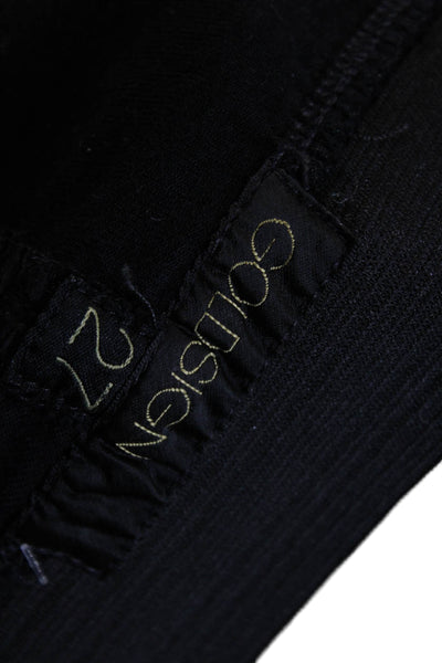 Goldsign Womens Ankle Jegging Black Poly Nylon Blend Size 27