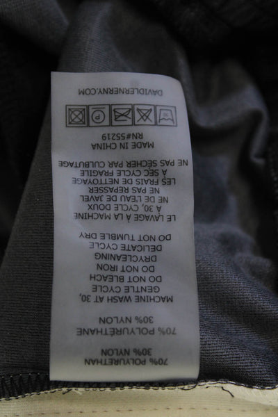 David Lerner Women Windbreaker Jogger Black Drawstring Striped Size M