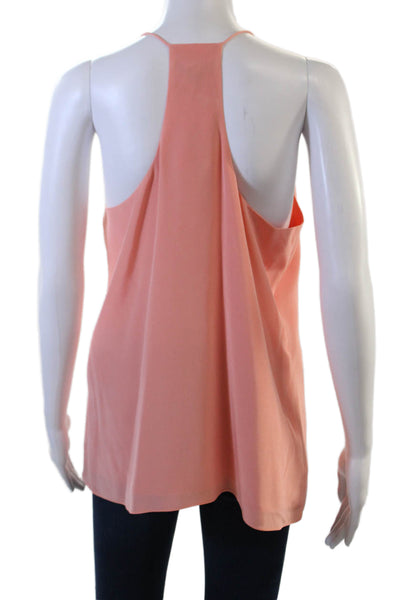 Tibi Womens Pink V Neck Camisole Sleeveless 100% Viscose Size 10