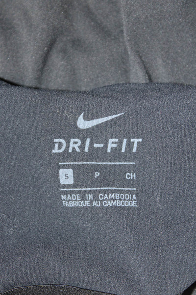 Nike Womens Black Nylon Square Neck Spaghetti Strap Tank Top Size S