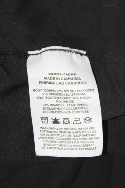 Nike Womens Black Nylon Square Neck Spaghetti Strap Tank Top Size S