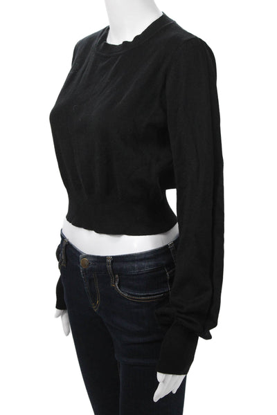 Gabe & Kate Womens Pullover Sweater Black Viscose Crew Neck Long Sleeve Size M