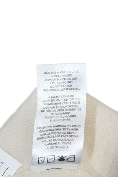Philanthropy Women Sweater Tank Dress Beige V Neck Sleeveless Drawstring Size S