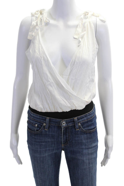 Lovers + Friends Women Camisole White V-Neck Sleeveless Size S