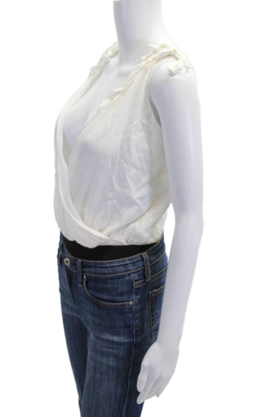 Lovers + Friends Women Camisole White V-Neck Sleeveless Size S