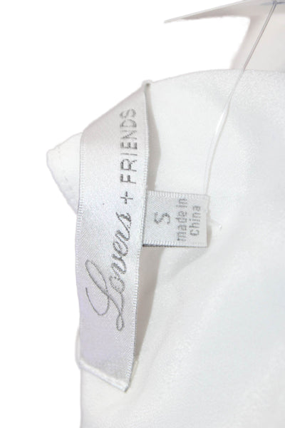 Lovers + Friends Women Camisole White V-Neck Sleeveless Size S