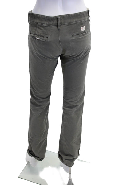AG Adriano Goldschmied Unisex Chino Pants Gray 55% Supima 45% Cotton Size 25