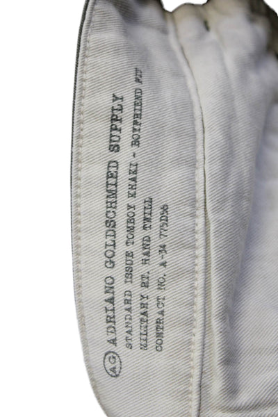 AG Adriano Goldschmied Unisex Chino Pants Gray 55% Supima 45% Cotton Size 25
