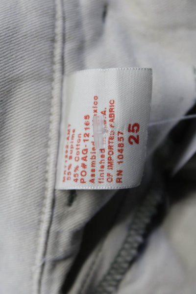 AG Adriano Goldschmied Unisex Chino Pants Gray 55% Supima 45% Cotton Size 25