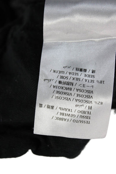 Stella McCartney Women Sweatpants Black Viscose Silk Size S