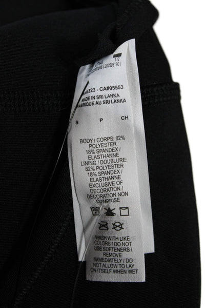 Nike Womens Racerback Stretch Athletic Sports Bra Black Size S
