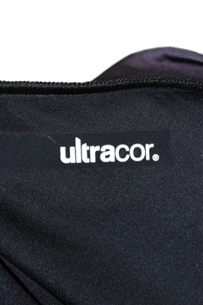 Ultracor Womens Pullover Sweatshirt Black Crew Neck Long Sleeve Size M