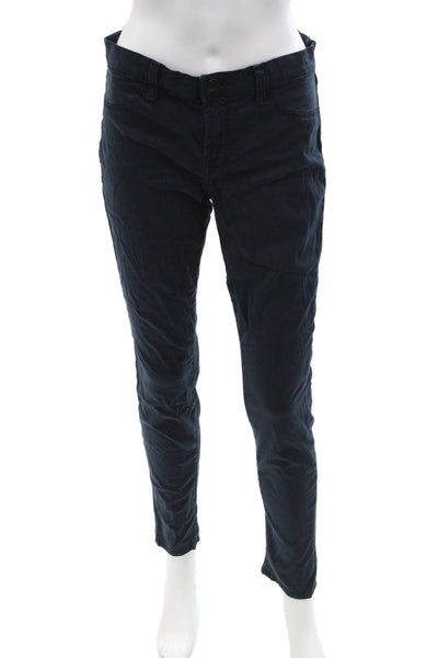 J Brand Women Ankle Chino Pants Dark Blue Lyocell Cotton Blend Size 28