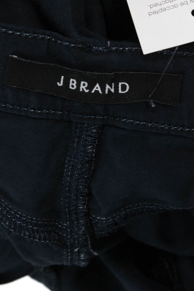 J Brand Women Ankle Chino Pants Dark Blue Lyocell Cotton Blend Size 28
