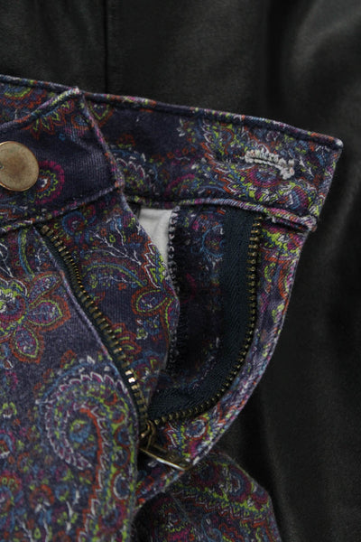 J Brand Womens Paisley Dark Blue Ankle Jegging Pants Size 28