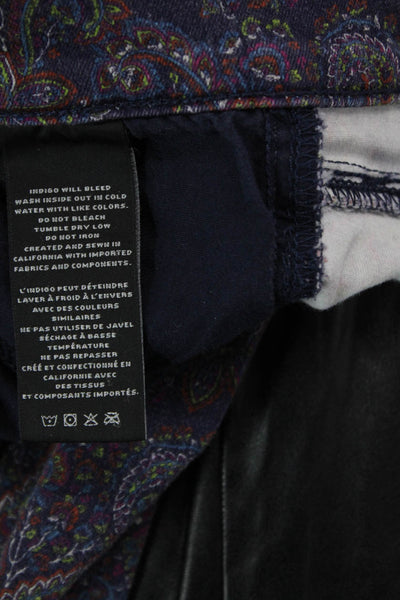 J Brand Womens Paisley Dark Blue Ankle Jegging Pants Size 28