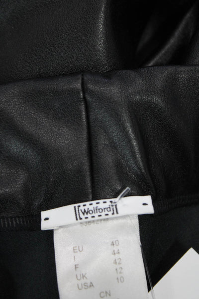 Wolford Womens Jegging Pants Black Biker Inseam 30 Size 10