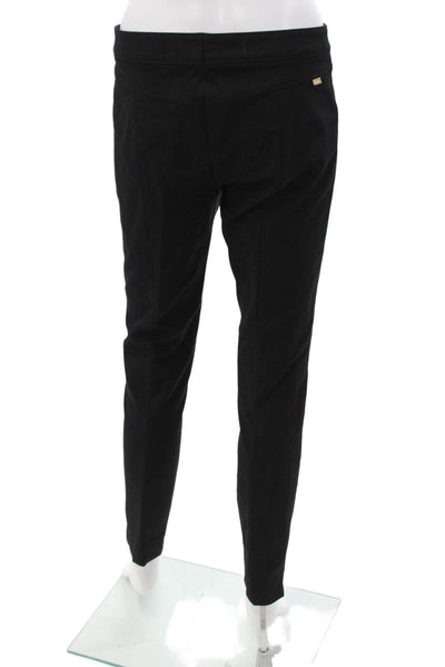 Sonia Bogner Womens Ankle Dress Pants Black High Rise Cotton Elastane Size 6