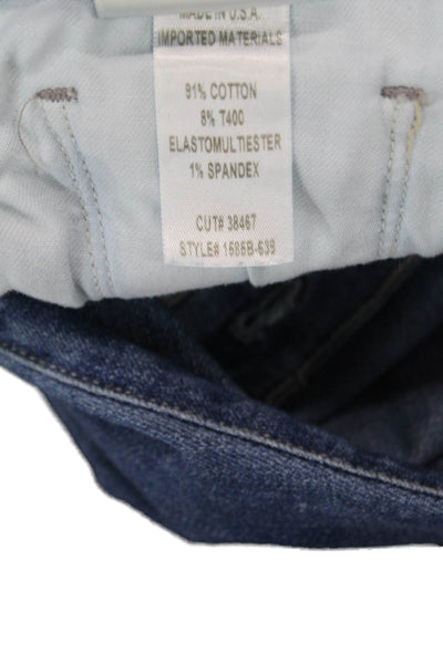 Citizens of Humanity Women Boyfriend Cropped Jeans Dark Blue High Rise Size 28