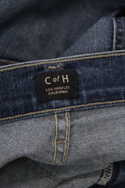 Citizens of Humanity Women Boyfriend Cropped Jeans Dark Blue High Rise Size 28