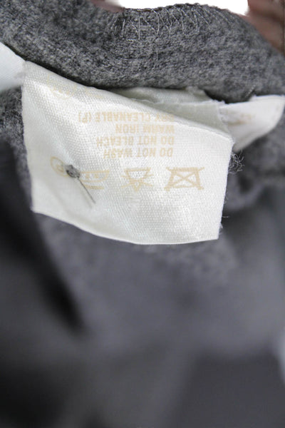 Escada Unisex Gray Dress Pants Virgin Wool Button Closure Size 40