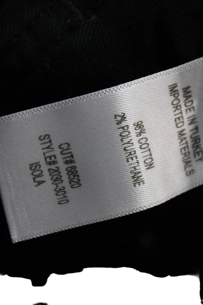 Citizens of Humanity Women Cropped Mom Jeans Black Mid Rise Button Size 26