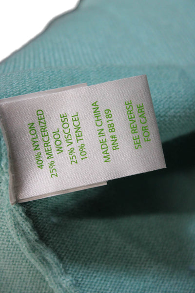 Lilly Pulitzer Women Light Blue Graphic Pullover Sweater Size M