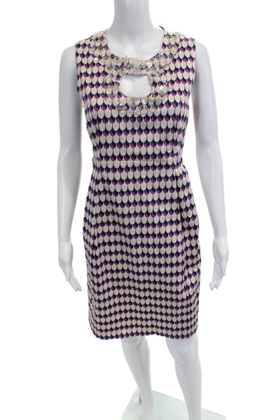 Nanette Lepore Womens Beige Sleeveless Sheath Dress Square Neck Midi Size 10