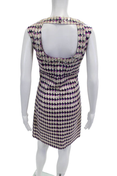 Nanette Lepore Womens Beige Sleeveless Sheath Dress Square Neck Midi Size 10