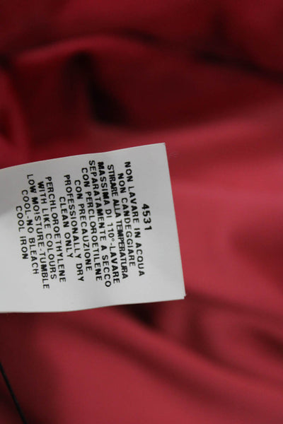 Philosophy di Alberta Ferretti Women Red Maxi Dress V Neck Sleeveless Size 2