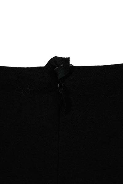 Akris Punto Womens A-Line Wool Black Knee-Length Skirt Size 10