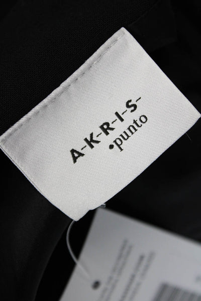 Akris Punto Womens A-Line Wool Black Knee-Length Skirt Size 10