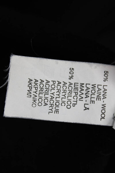 Sandro Ferrone Women Cardigan Black Polyester Long Sleeve Size M