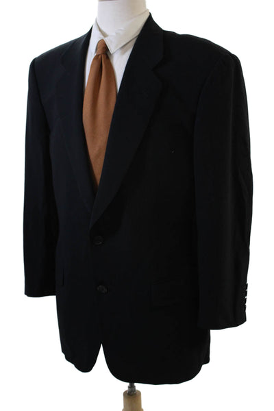Calvin Klein Mens Classic Striped Pure Virgin Wool Suit Jacket Size 40