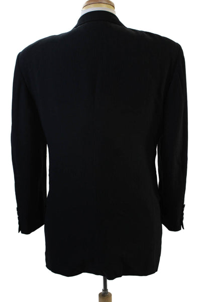 Calvin Klein Mens Classic Striped Pure Virgin Wool Suit Jacket Size 40