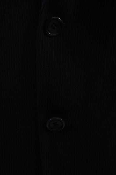 Calvin Klein Mens Classic Striped Pure Virgin Wool Suit Jacket Size 40