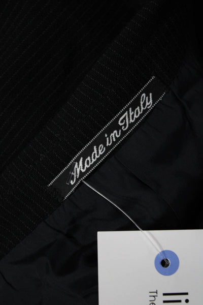 Calvin Klein Mens Classic Striped Pure Virgin Wool Suit Jacket Size 40