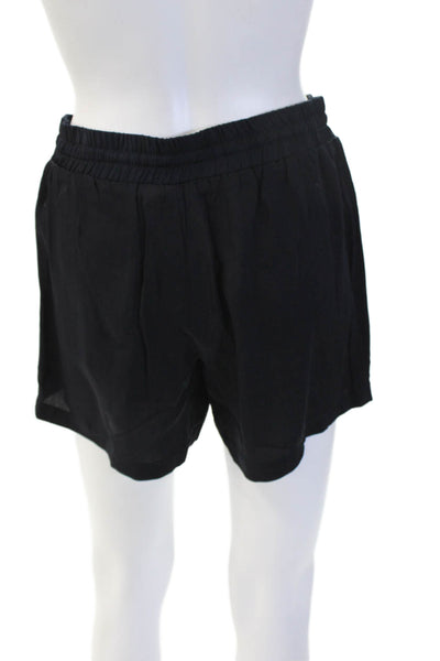 Bailey 44 Unisex Black Silk Sweat Shorts Drawstring Beach Size M