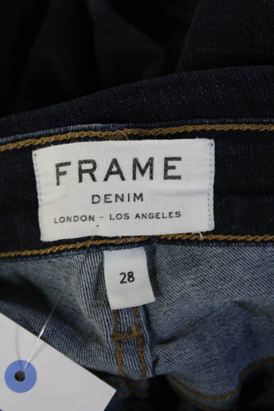 Frame Denim Women Skinny Ankle Jeans Dark Blue High Rise Size 28