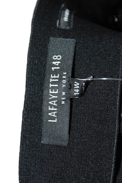 Lafayette 148 New York Women Dress Pants Black Size 14W