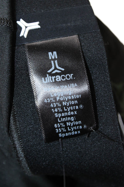 Ultracor Womens Black Geometric Skater Mini Skort Size M
