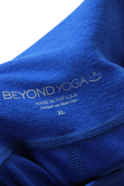 Beyond Yoga Women Blue Sweatpants Polyester Spandex Size XL