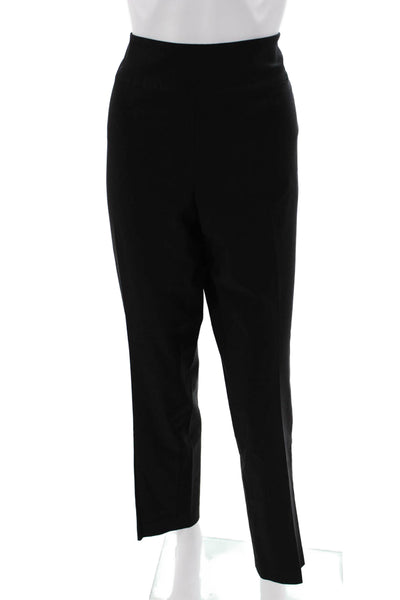 Nic + Zoe Womens Ankle Dress Pants Black Rayon Nylon Spandex Size 14W