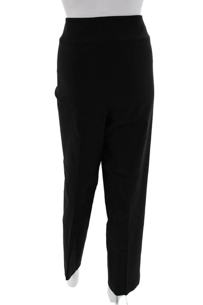 Nic + Zoe Womens Ankle Dress Pants Black Rayon Nylon Spandex Size 14W
