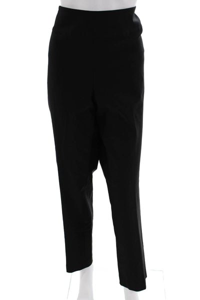 Nic + Zoe Women Ankle Dress Pants Black Poly Blend Size 14W