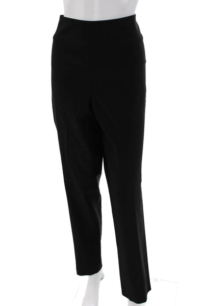 Nic + Zoe Women Ankle Dress Pants Black Poly Blend Size 14W