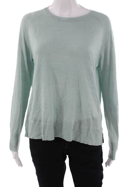 philosophy Women Pullover Sweaters Light Blue Crew Neck Long Sleeve Size M