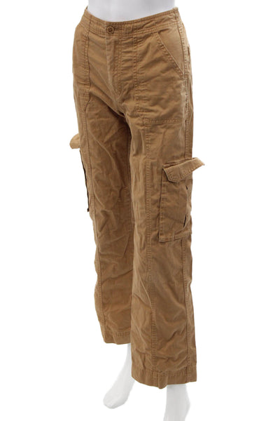 Abercrombie & Fitch Unisex Brown Cotton Cargo Pants Size 00